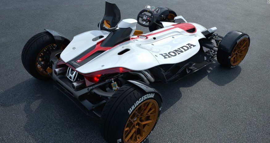 Honda's new motorcycle-race car hybrid