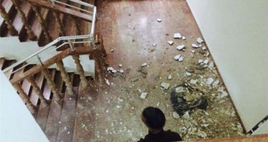Bakıda universitetin tavanı çökdü