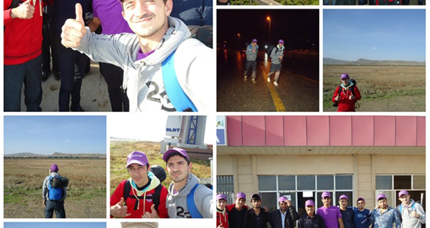 Young marathoners run from Azerbaijan’s northern border to southern border