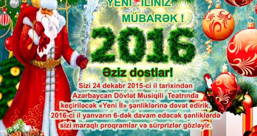 Musiqili Teatr Yeni İl şənliklərinə hazırlaşır