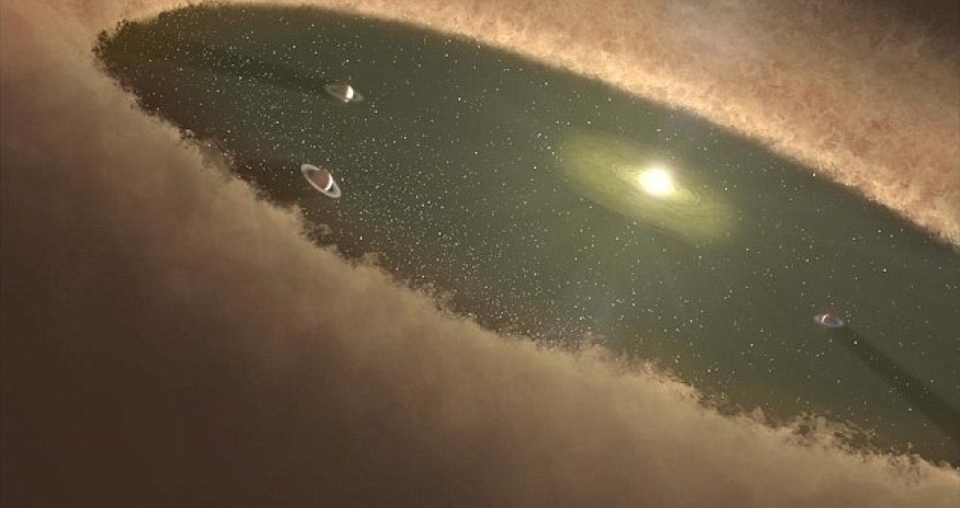 Watch a planet being BORN