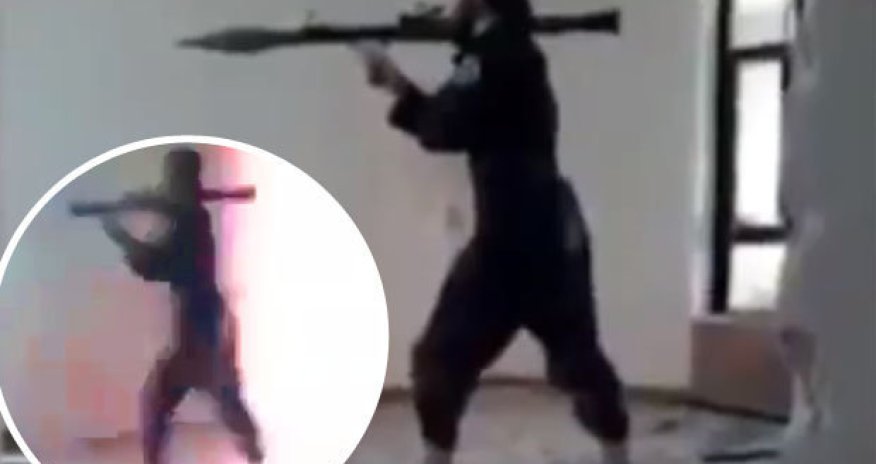'ISIS fighter' shows why you don't fire rocket launchers indoors