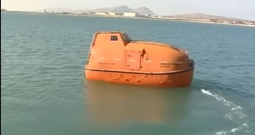 SOCAR распространил видео со шлюпки 