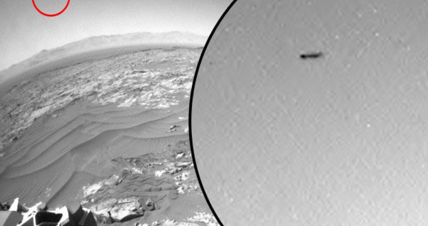 Incredible UFO spotted 'hovering' above MARS