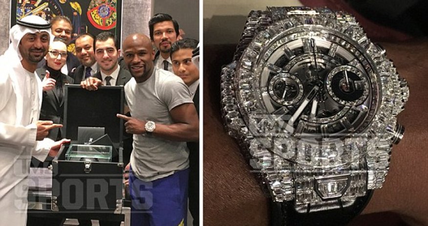 Mayweather splashes $1.1m on diamond encrusted watch