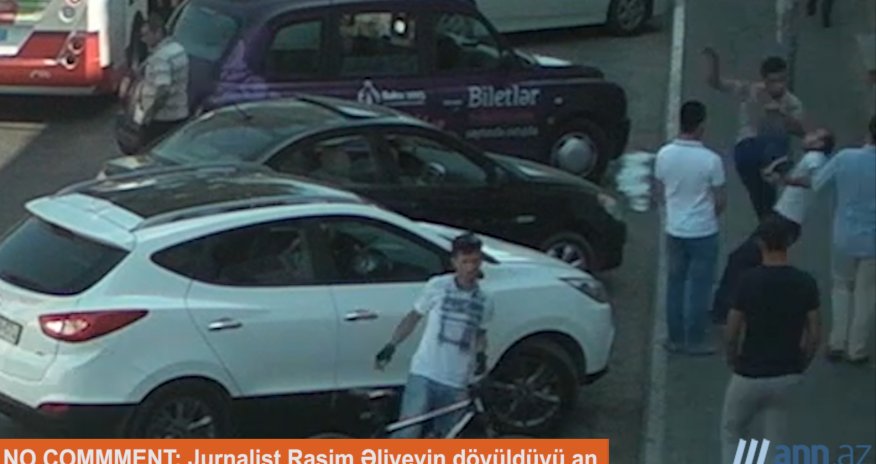 The moment Azerbaijani journalist is beaten to death - VIDEO