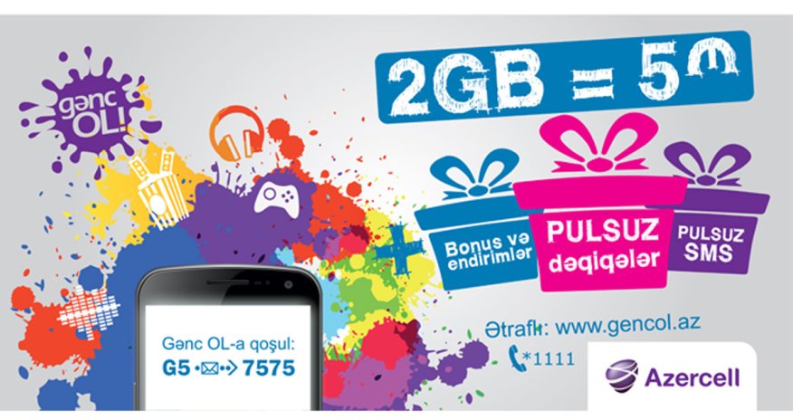 Up to 50% discounts with Genc OL tariff pack from Azercell