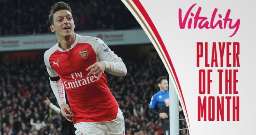Ozil is Vitality Player of the Month