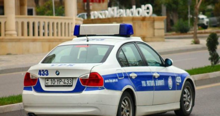 Bakıda yol polisini maşınla sürüdülər