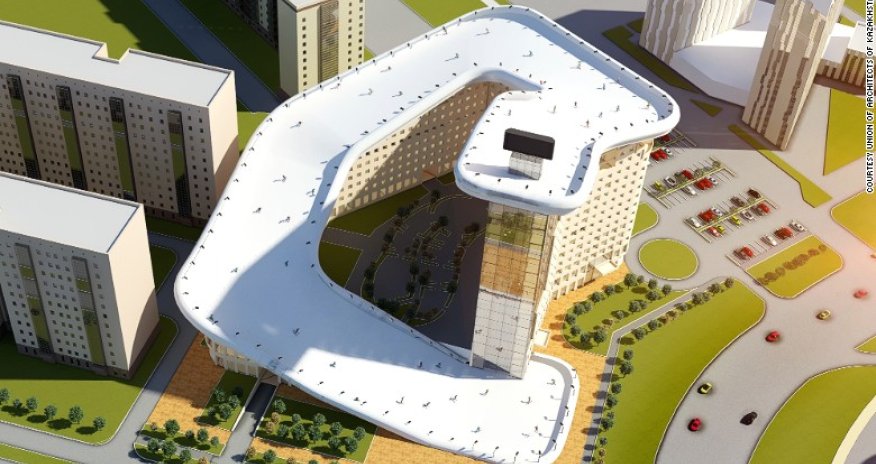 Slalom House: Ski slope could be built on top of apartment block