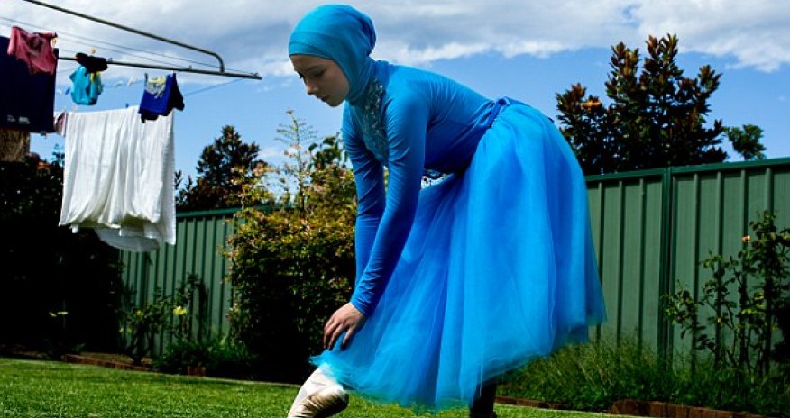 The schoolgirl dreams of becoming the world's first professional Muslim ballerina in a hijab