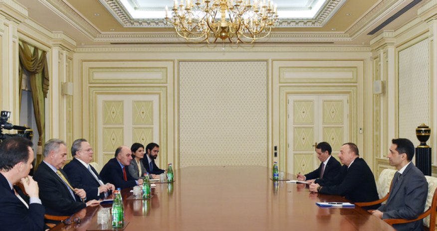 President Aliyev meets Greek foreign minister in Baku