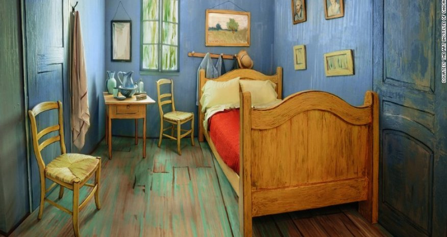 Van Gogh's bedroom is on Airbnb