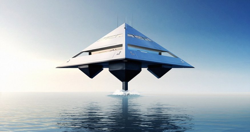 The luxurious superyacht that looks like an alien spaceship