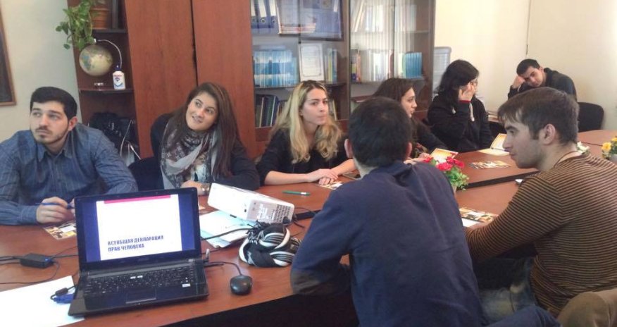ADU-da “Beynəlxalq insan hüquqları” mövzusunda açıq dərs keçirildi