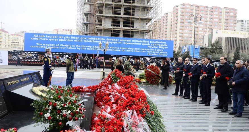 «Bakı Metropoliteni» QSC-də Xocalı soyqırımı qurbanları yad edildi - FOTOLAR