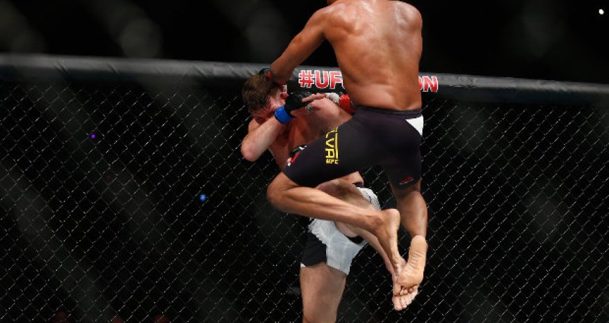 Michael Bisping in tears after blood-soaked fight with Anderson Silva