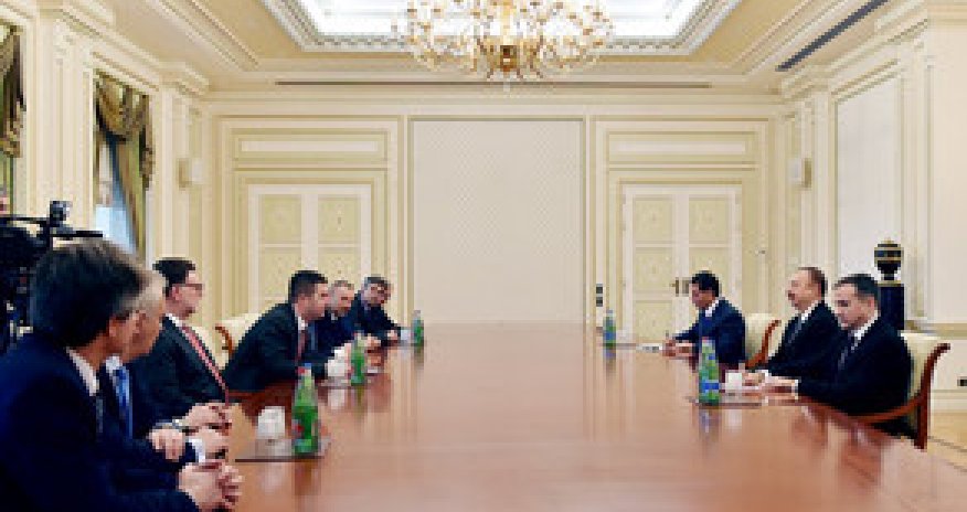 İlham Əliyev Çexiya Parlamenti Deputatlar Palatasının sədrini qəbul etdi