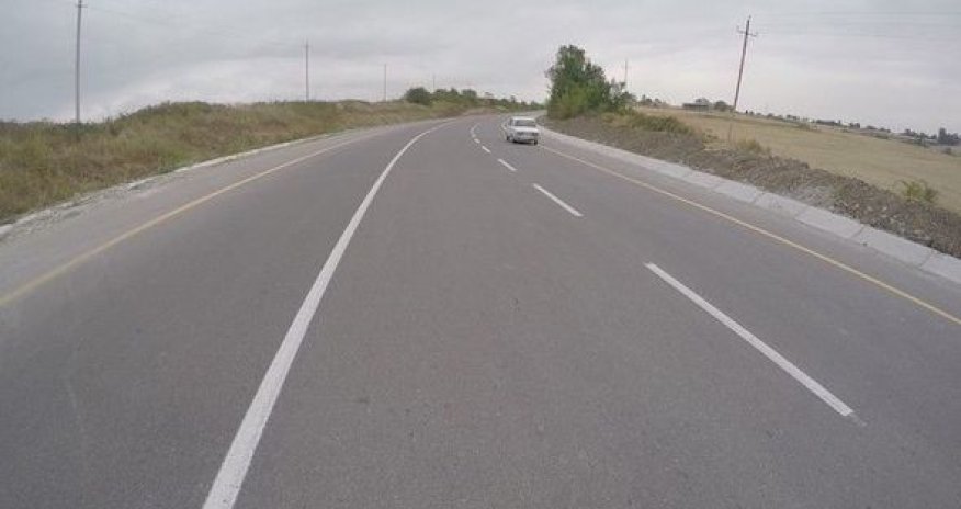 Muğanlı-Yevlax avtomobil yolu yenidən qurulur - Fotolar+Video