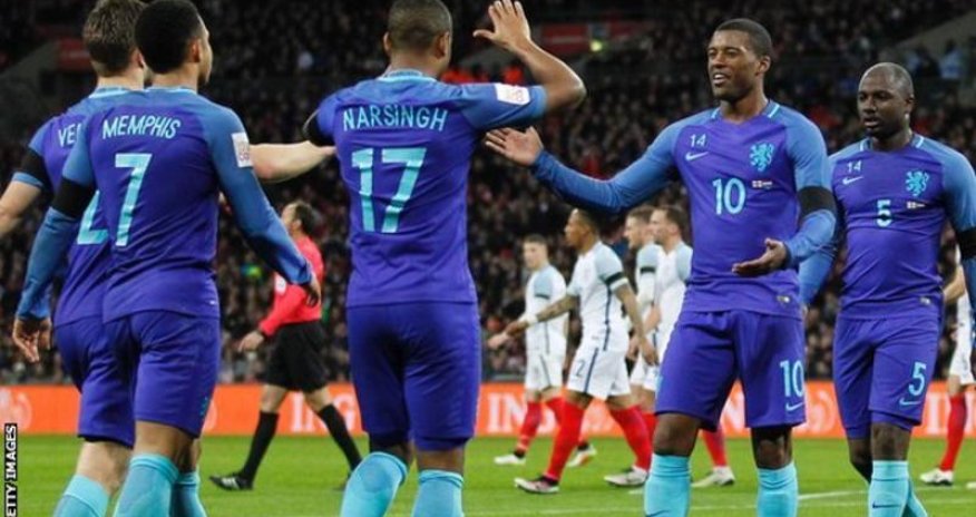 England 1 - 2 Netherlands