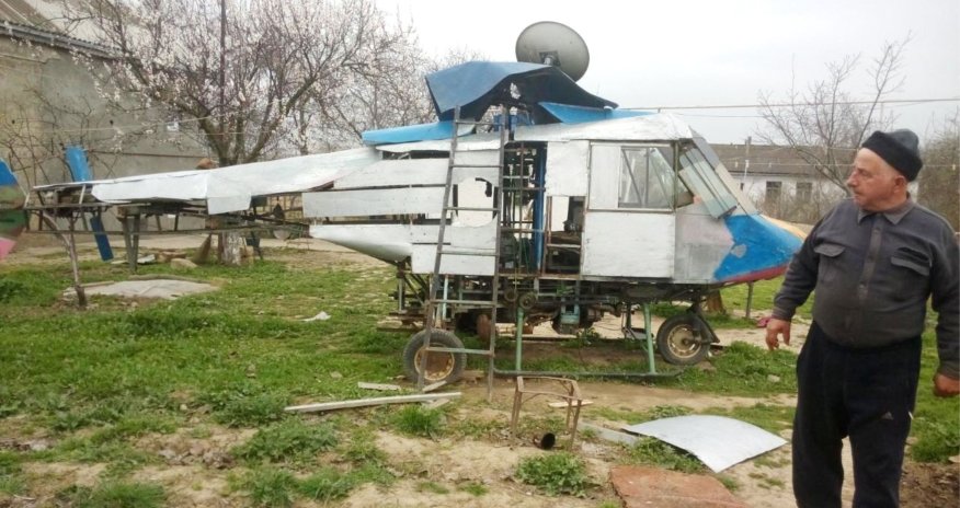 Qusar sakini helikopter hazırladı - VİDEO