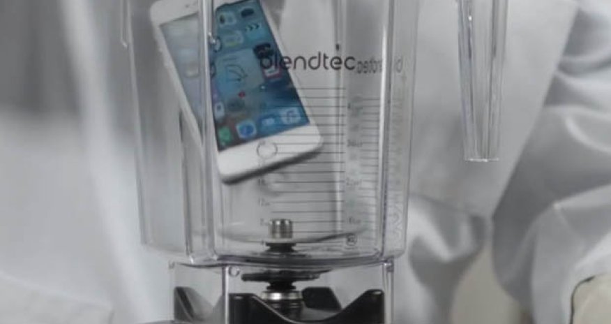 Watch what happens when a brand new iPhone gets put in a blender