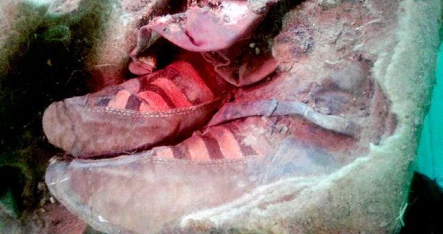 1,500-year old mummy found wearing 'ADIDAS trainers'