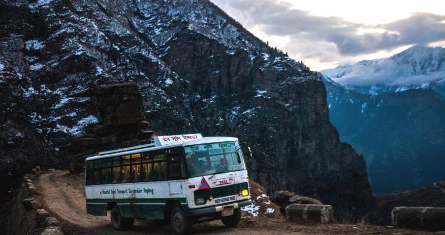 A perilous ride to a remote valley