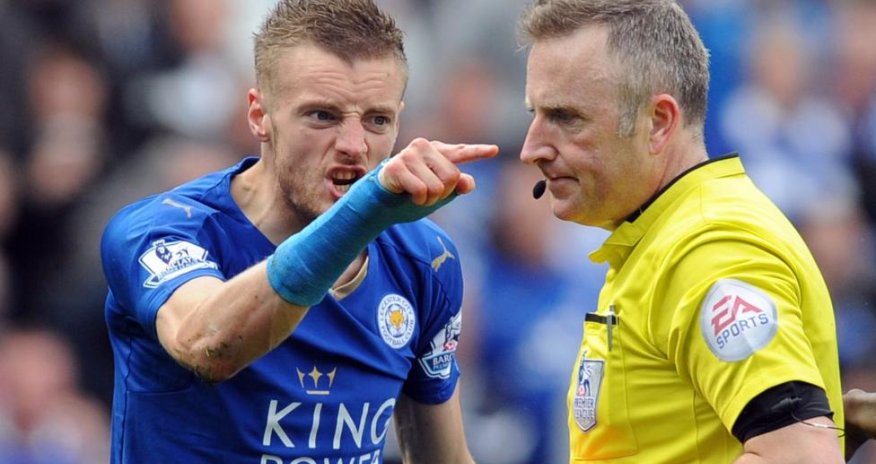 Leicester's Jamie Vardy charged by Football Association over dismissal