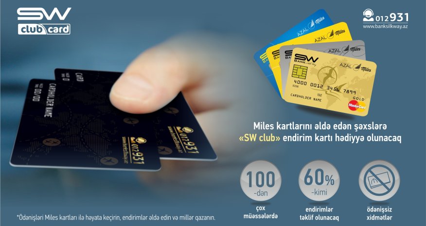 Bank Silk Way presents special “SW Club” for the holders of its plastic cards