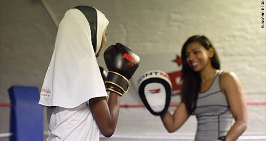 Muslim muay Thai fighter launches her own line of sports hijabs