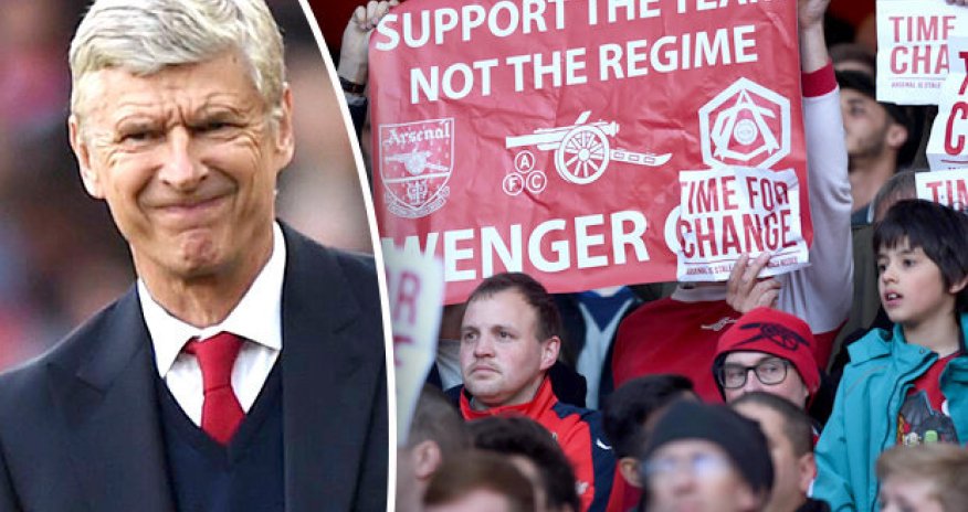Twitter reacts to 'Wenger out' Arsenal fan protest fail