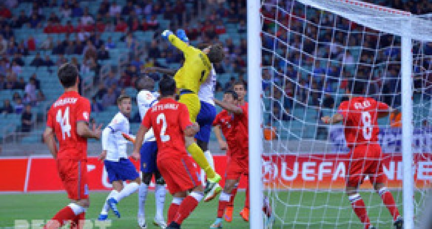 Azərbaycan millisi Avropa çempionatının ilk oyununda məğlub oldu