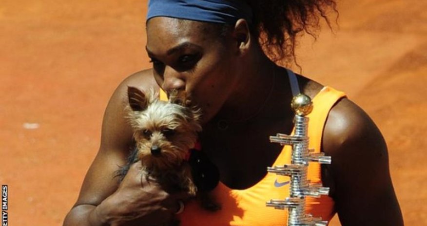 Serena Williams eats dog food but reaches Italian Open quarters