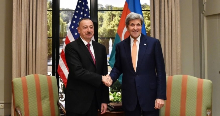 Ilham Aliyev met with John Kerry