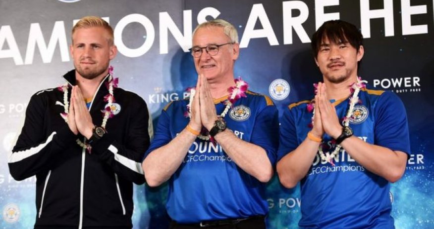 Leicester City arrive in Bangkok to heroes' welcome