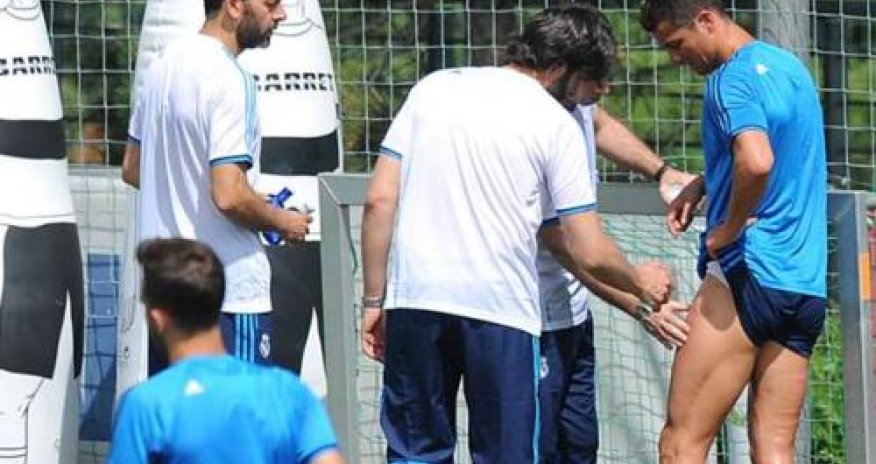 Ronaldo məşqi yarımçıq tərk etdi