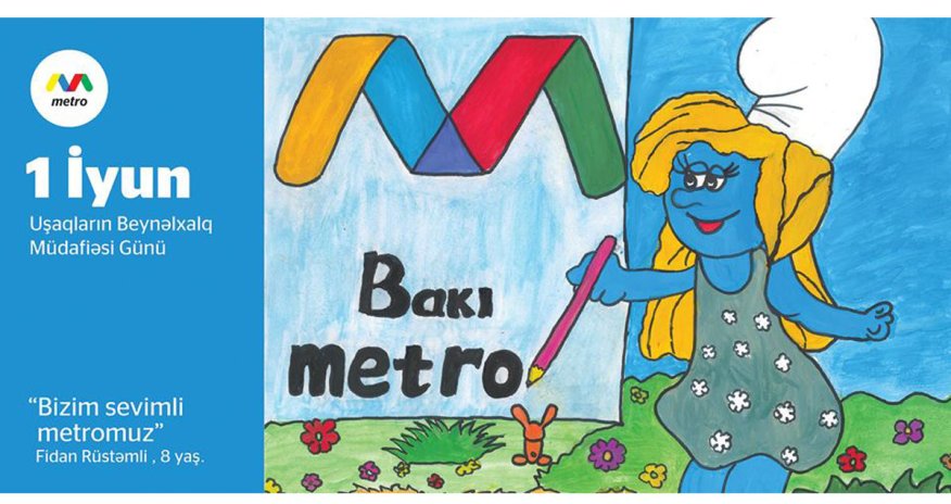 1 iyunda metroda uşaqların əl işləri nümayiş olunur
