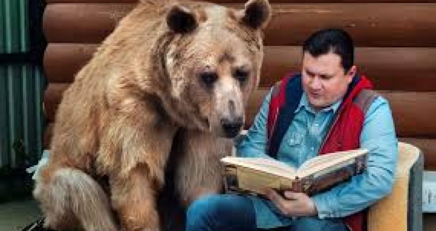 Семья, живущая с медведем, произвела фурор в  СМИ - ВИДЕО