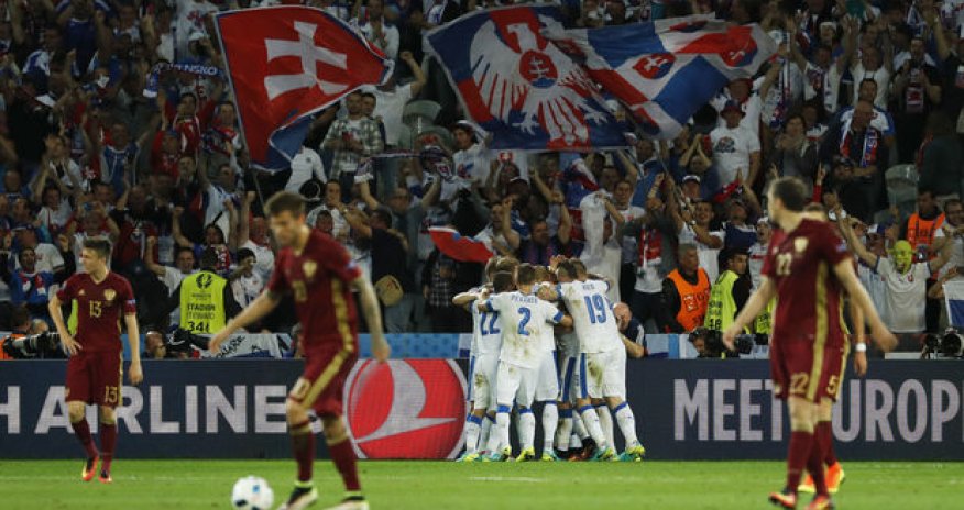 Rusiya yığması Slovakiyaya məğlub oldu