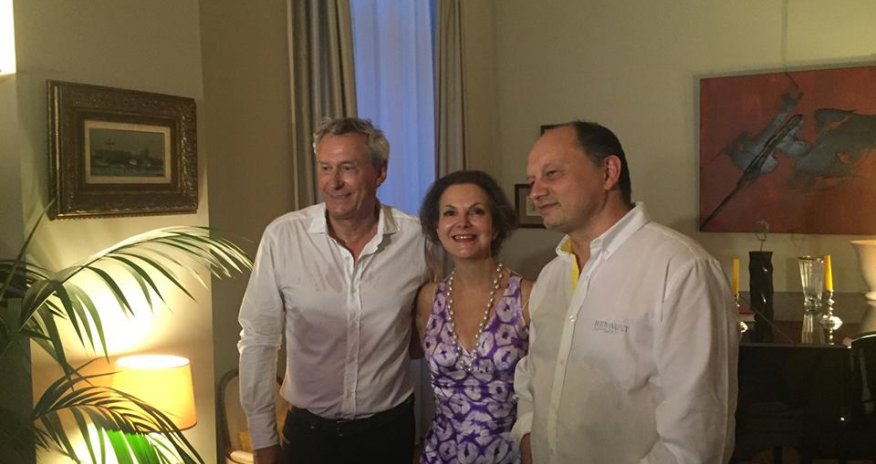 Fransa səfirliyində Renault komandası üzvləri ilə görüş - FOTOLAR