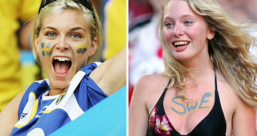 Sweden boasts best looking fans at Euro 2016