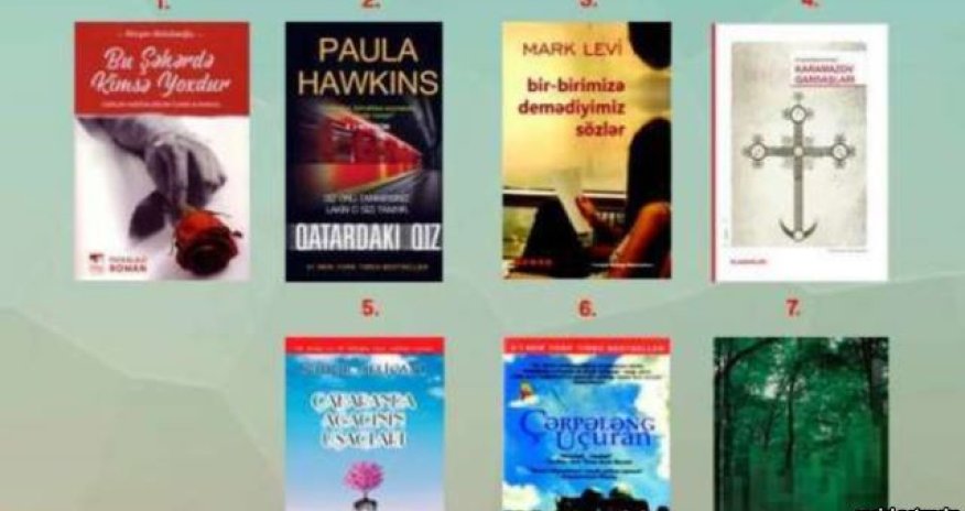 İyunda ən çox satılan kitablar: 
