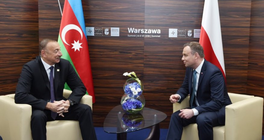 İlham Əliyev  Polşanın prezidenti və Almaniya XİN başçısı ilə görüşdü - FOTOLAR