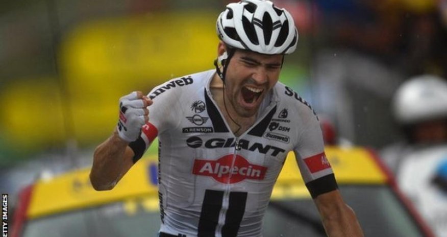 Chris Froome retains lead as Tom Dumoulin wins stage nine