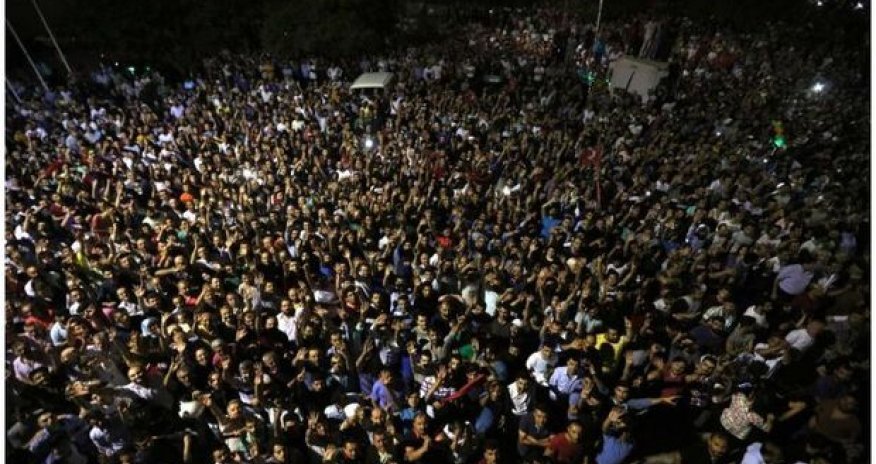 Ankarada böyük mitinq başladı