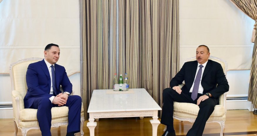İlham Əliyev Gürcüstanın Dövlət Təhlükəsizliyi Xidmətinin rəisini qəbul etdi