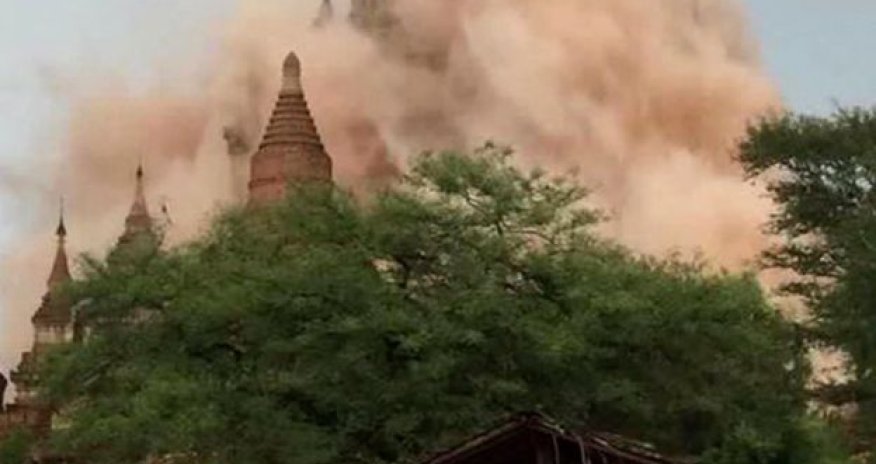 Myanmar earthquake: Images from Bagan historic sites