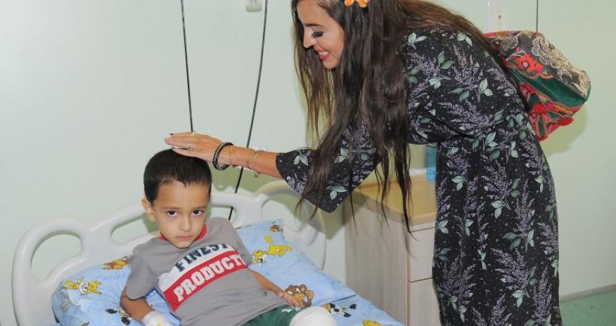 Leyla Əliyeva Uşaq Klinikasında olub - FOTOLAR