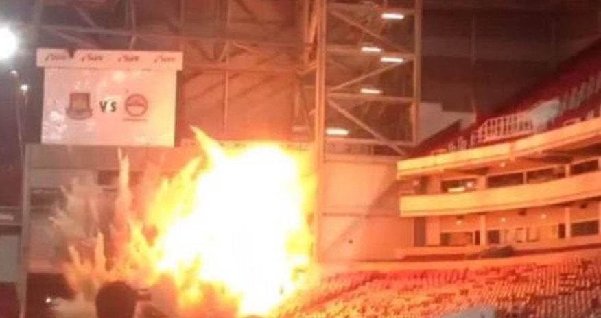 В Лондоне взорвали стадион - ВИДЕО